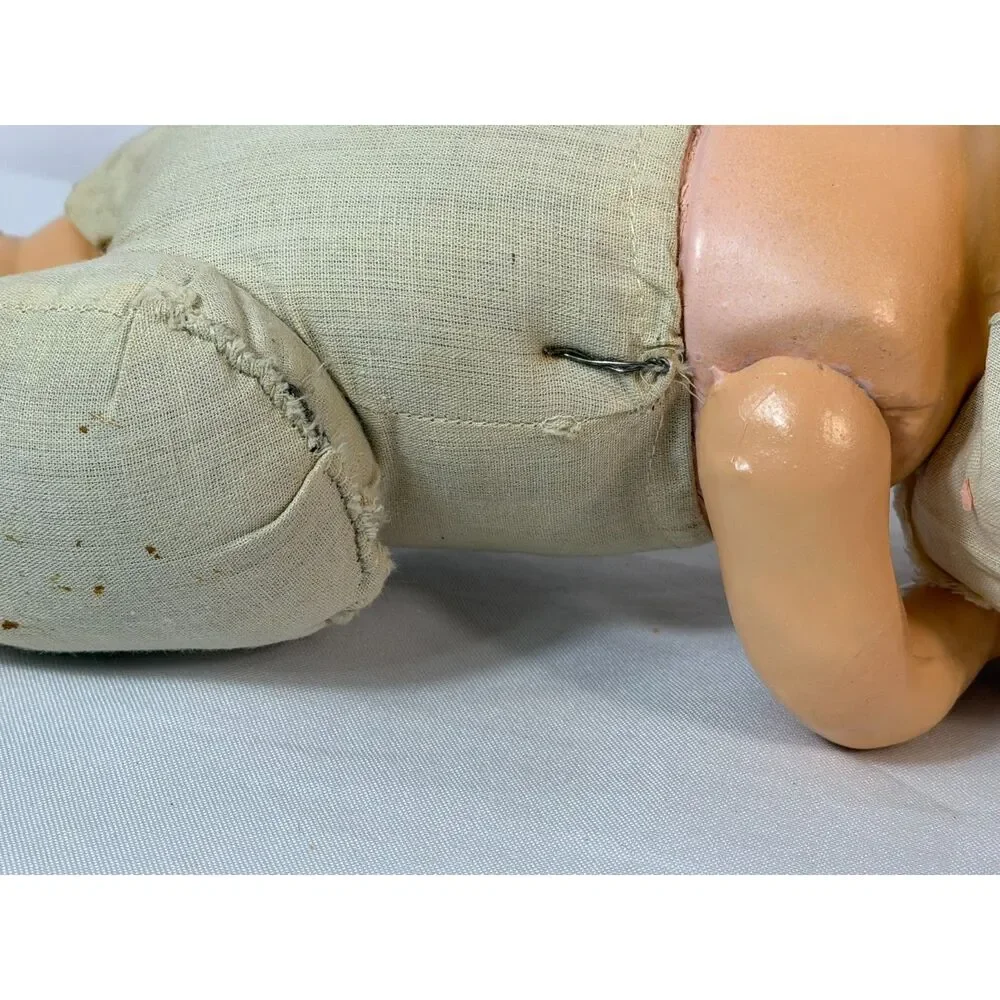 Antique Composition Bubbles Cloth Body Original Sleep Eyes 14